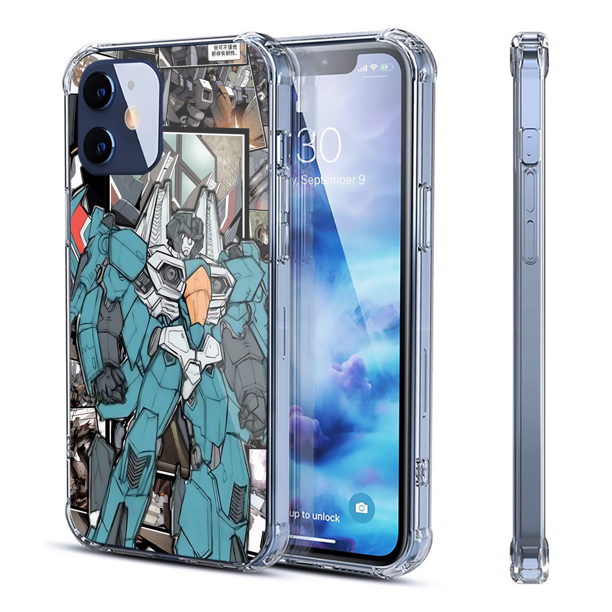 （画像用） Transformers トランスフォーマー 【iPhone 12シリーズ対応】透明スマホケース（クリアソフトケース）